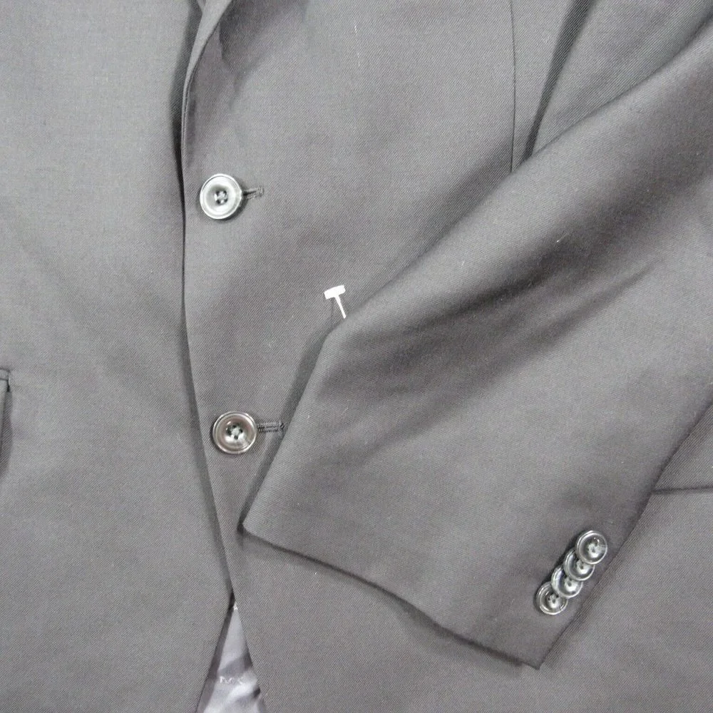 Michael Kors Blazer Mens 42S Black Solid Modern-Fit Stretch Suit Jacket $450 NEW